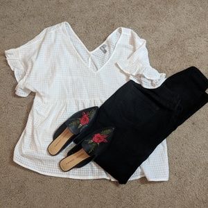 ASOS Tops - Ruffle peplum top ASOS Tops - Ruffle peplum top